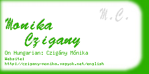 monika czigany business card